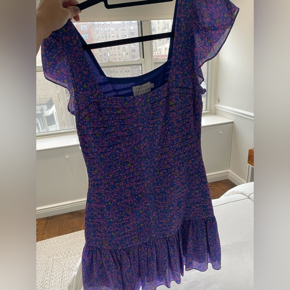 Tanya Taylor blue and purple dress size 0 - Picture 3 of 3